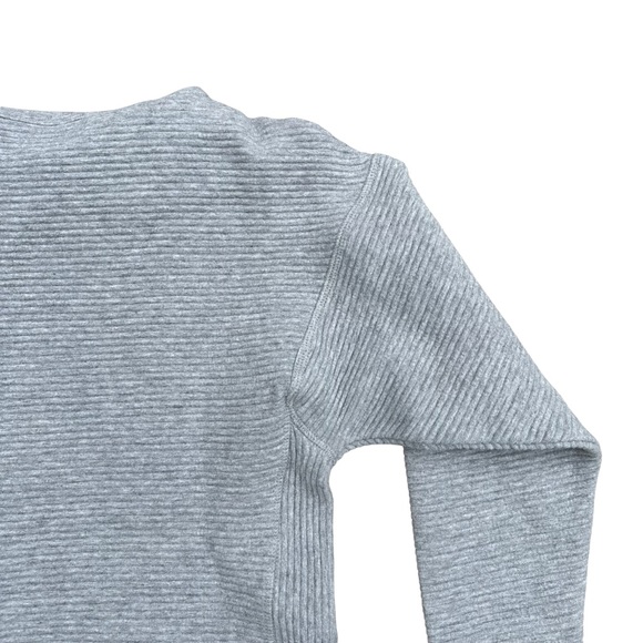 Banana Republic Sweater Womens Sweatshirt Ribbed Long Sleeve Gray Extra Small - Picture 10 of 11
